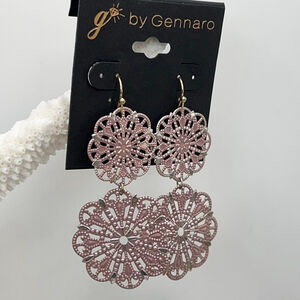 Gennaro Silver Pink Dangle Earrings